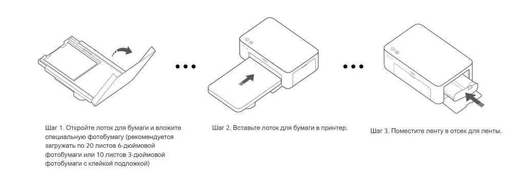 Фотопринтер Xiaomi Mijia Instant Photo Printer 1S Set (ZPDYJ03HT) - фото 12 Фотопринтер Xiaomi Mijia Instant Photo Printer 1S Set (ZPDYJ03HT) - фото 12