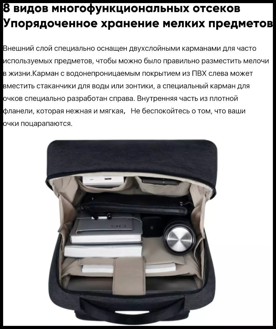 Рюкзак Xiaomi Urban Backpack 2 - фото 5 Рюкзак Xiaomi Urban Backpack 2 - фото 5
