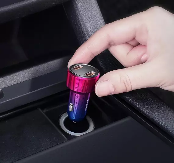 Автомобильное зарядное устройство Baseus Dual QC 45W - фото 2 Автомобильное зарядное устройство Baseus Dual QC 45W - фото 2
