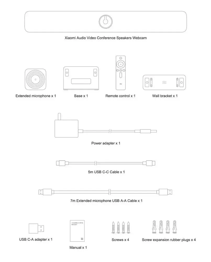 Аудиосистема для конференций Xiaomi Audio and Video Conference Speaker HYYTJME01 - фото 12