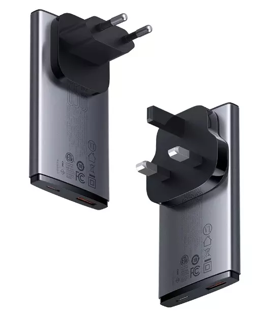 Сетевое зарядное устройство Baseus GaN5 Pro Ultra-Slim 65W - фото 9 Сетевое зарядное устройство Baseus GaN5 Pro Ultra-Slim 65W - фото 9