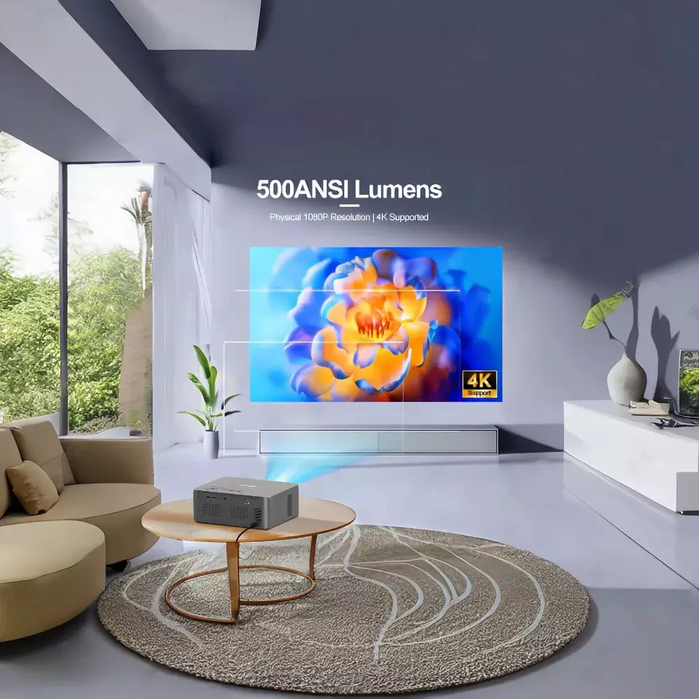 Проектор интеллектуальный GELEIPU X5 Full-HD 2K 4K Android 12 (ТV-BOX IN) - фото 5