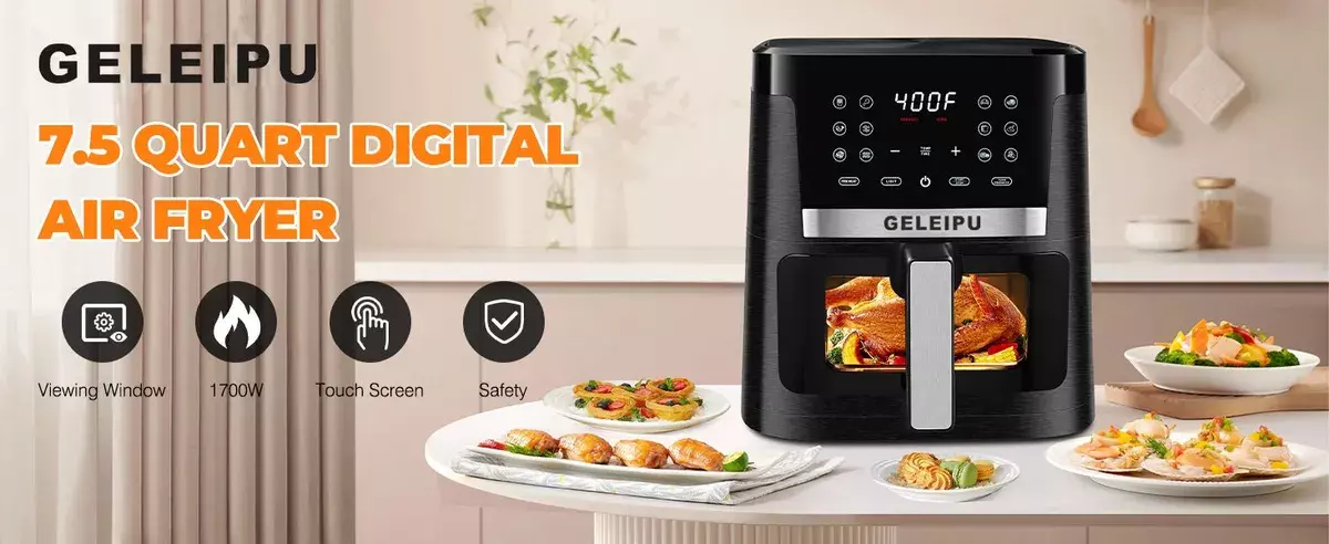 Купить Аэрофритюрница GELEIPU DL27 7л - фото 1 Купить Аэрофритюрница GELEIPU DL27 7л - фото 1