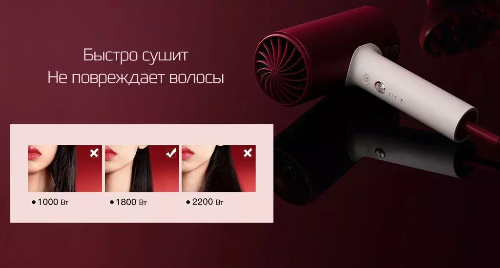 Фен Xiaomi Soocare Day&Night H5R (подарочная упаковка) - фото 2 Фен Xiaomi Soocare Day&Night H5R (подарочная упаковка) - фото 2