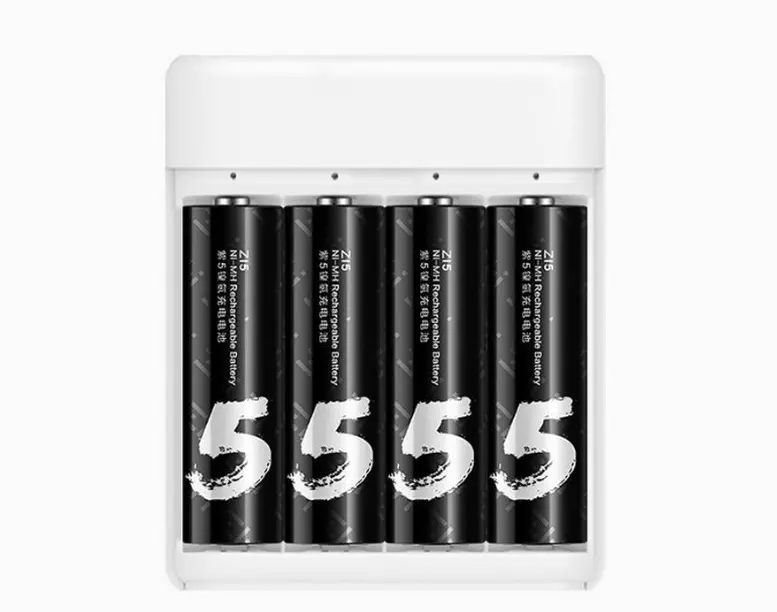 Аккумуляторные батарейки Xiaomi ZI5 Ni-MH Rechargeable Battery (HR6-AA) (4 шт.) (АА 511) - фото 2 Аккумуляторные батарейки Xiaomi ZI5 Ni-MH Rechargeable Battery (HR6-AA) (4 шт.) (АА 511) - фото 2