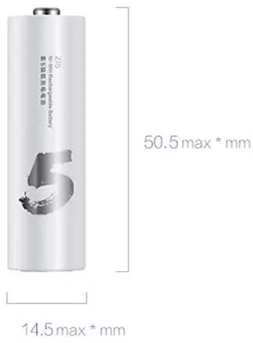 Аккумуляторные батарейки Xiaomi ZI5 Ni-MH Rechargeable Battery (HR6-AA) (4 шт.) (АА 511) - фото 5 Аккумуляторные батарейки Xiaomi ZI5 Ni-MH Rechargeable Battery (HR6-AA) (4 шт.) (АА 511) - фото 5