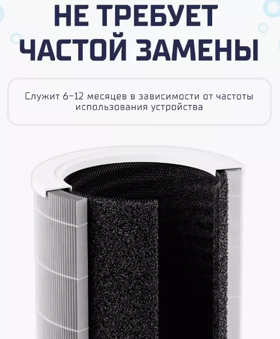 Фильтр Beheart для очистителя воздуха Xiaomi Mi Air Purifier 4 - фото 7 Фильтр Beheart для очистителя воздуха Xiaomi Mi Air Purifier 4 - фото 7