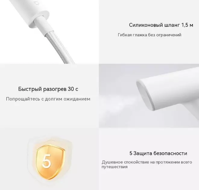 Вертикальный отпариватель Xiaomi Mijia Supercharged Garment Steamer (ZQGTJ02KL) - фото 8