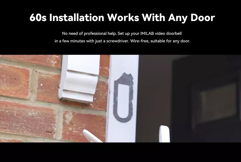 Умный дверной звонок Xiaomi IMILAB Smart Wireless Video Doorbell (CMSXJ33A) - фото 10