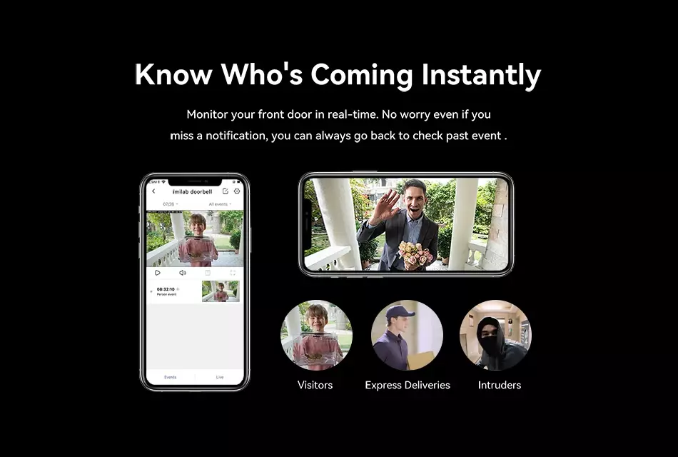 Умный дверной звонок Xiaomi IMILAB Smart Wireless Video Doorbell (CMSXJ33A) - фото 6