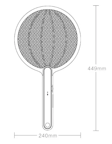 Электрическая мухобойка Qualitell Electric Mosquito Swatte C1 (ZSC210902) - фото 9 Электрическая мухобойка Qualitell Electric Mosquito Swatte C1 (ZSC210902) - фото 9