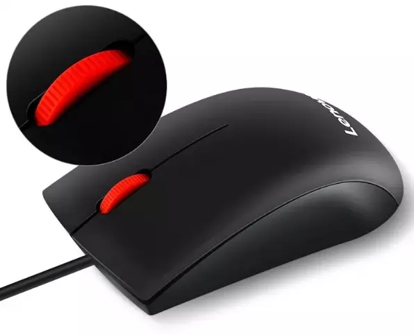 Мышь Lenovo Big Red Dot Slient Cable Mouse M220L - фото 9 Мышь Lenovo Big Red Dot Slient Cable Mouse M220L - фото 9