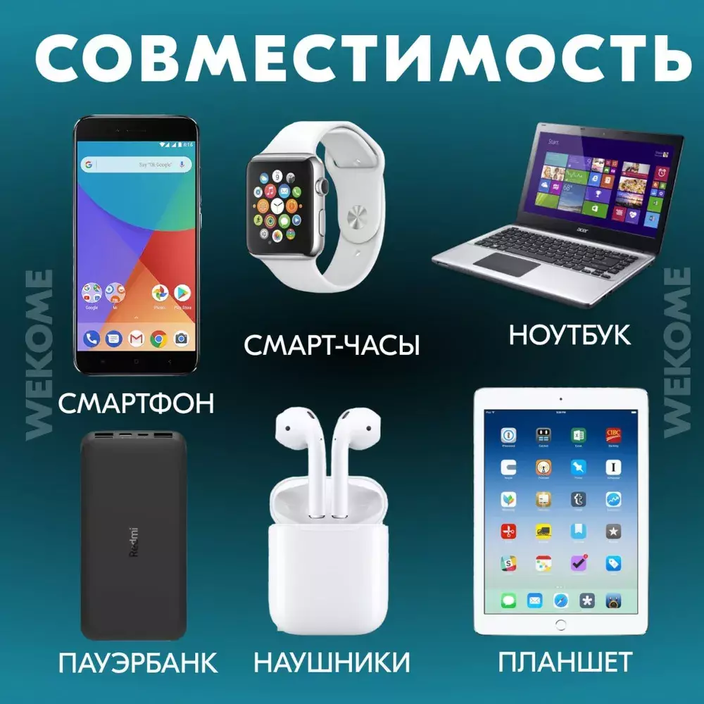 Зарядное устройство WEKOME WP-U53 20W (C+A) - фото 4 Зарядное устройство WEKOME WP-U53 20W (C+A) - фото 4