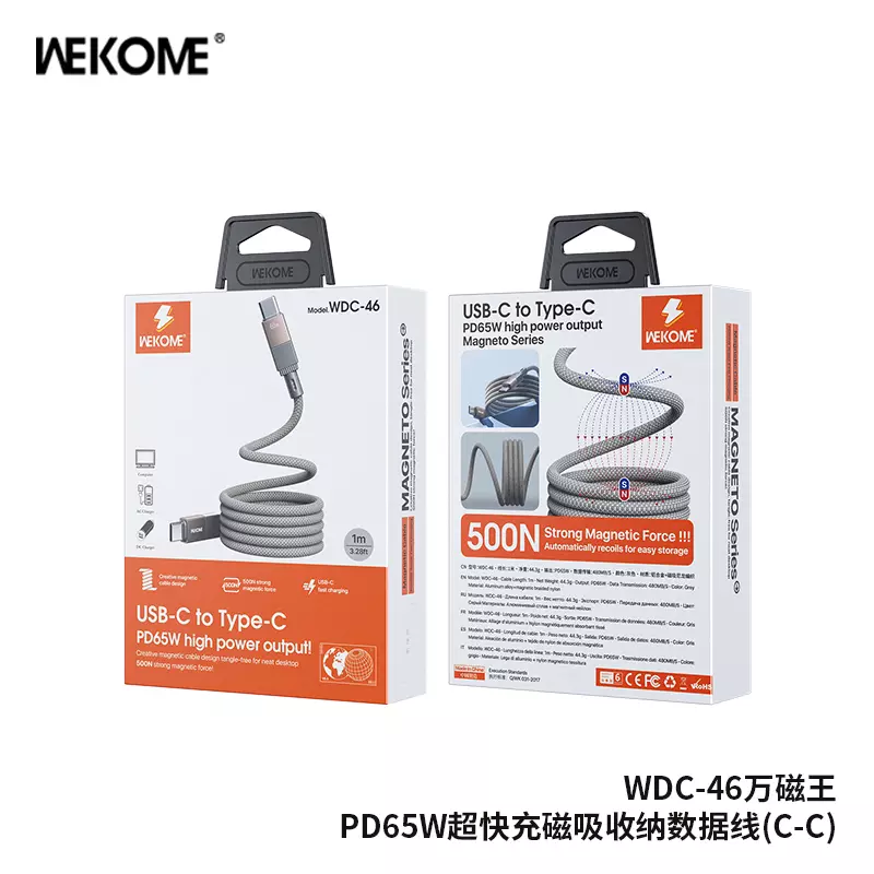 Купить Кабель WEKOME для мобильных устройств Type-C WDC-46 - фото 1 Купить Кабель WEKOME для мобильных устройств Type-C WDC-46 - фото 1