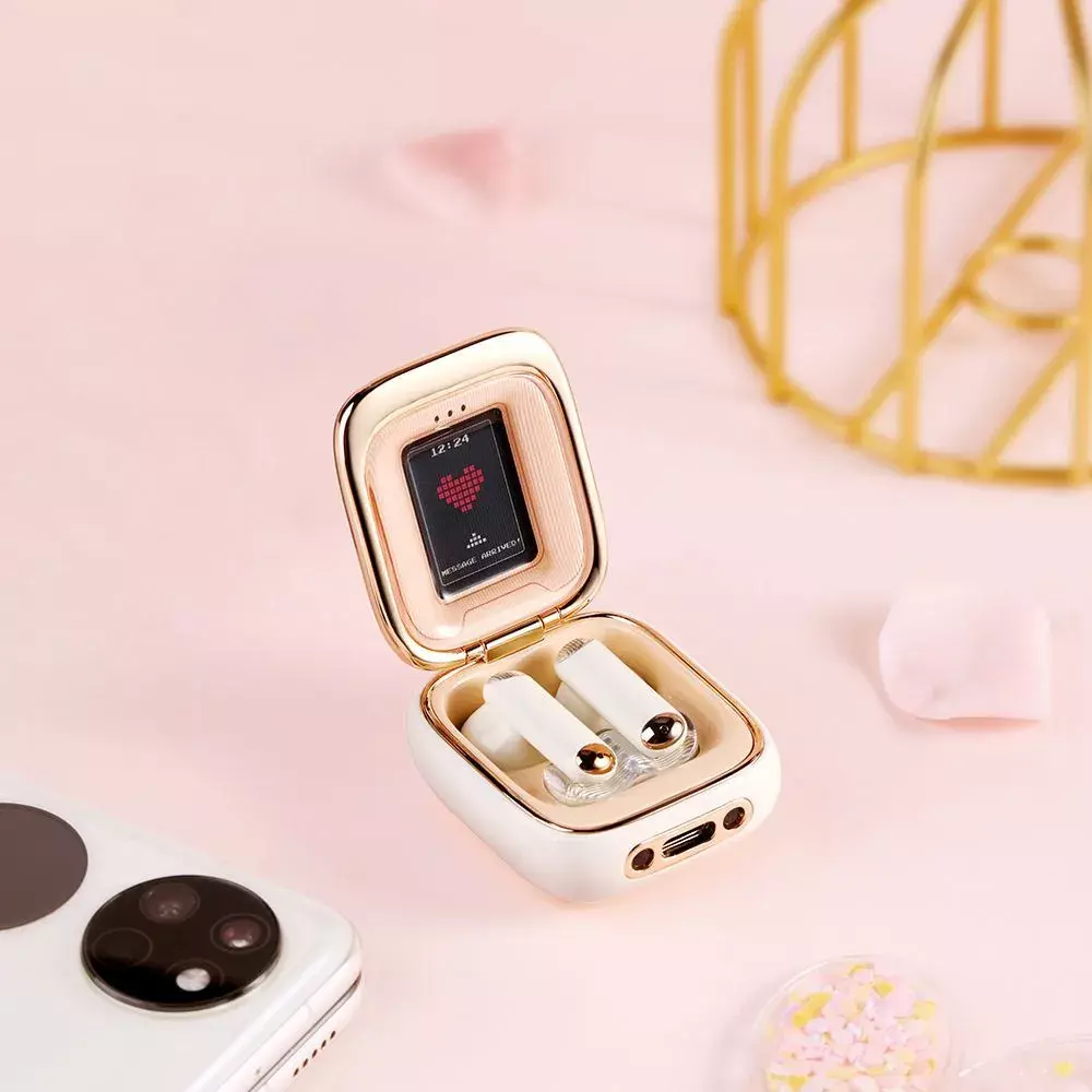 Купить Беспроводные наушники Xiaomi Rock Retro Style TWS Earphone Clamshell - фото 1 Купить Беспроводные наушники Xiaomi Rock Retro Style TWS Earphone Clamshell - фото 1