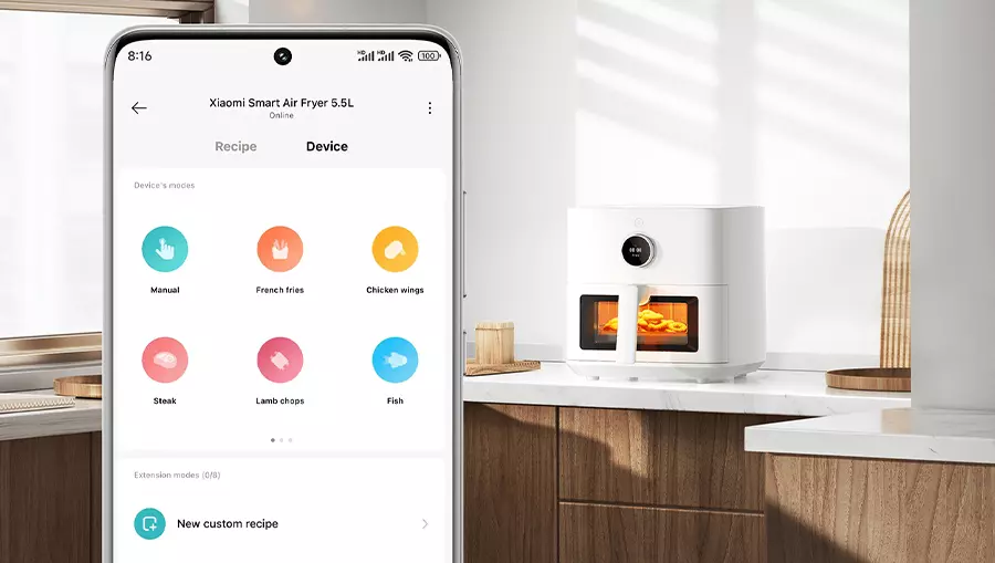 Аэрогриль Xiaomi Mi Smart Air Fryer 5.5L MAF15 (BHR8238EU) - фото 8 Аэрогриль Xiaomi Mi Smart Air Fryer 5.5L MAF15 (BHR8238EU) - фото 8
