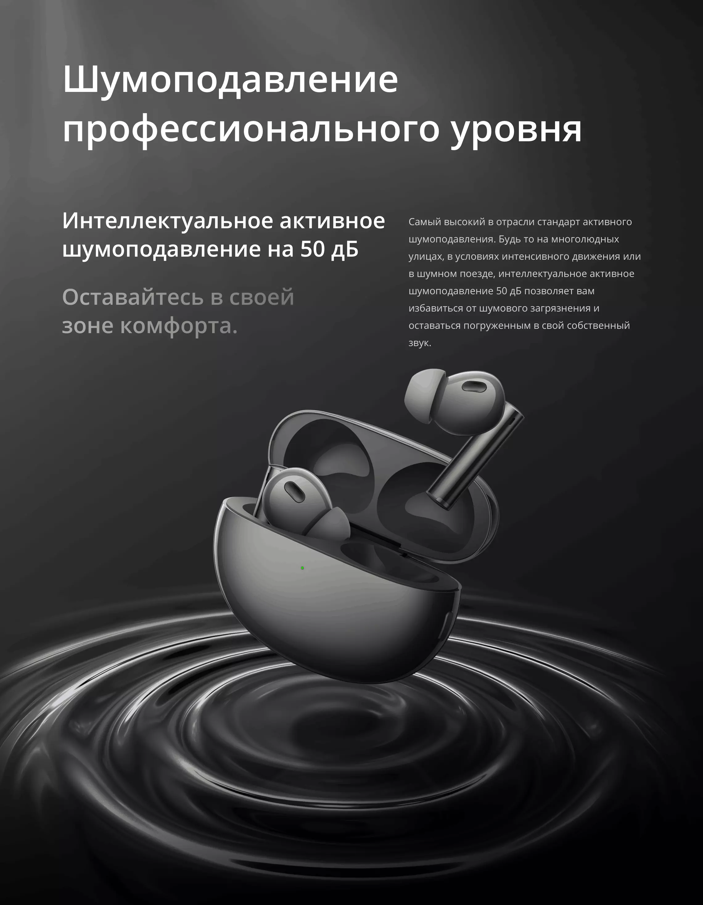 Беспроводные наушники Realme Buds Air 6 Pro Lite - фото 7 Беспроводные наушники Realme Buds Air 6 Pro Lite - фото 7