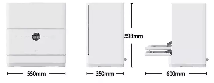 Посудомоечная машина Xiaomi Mijia Smart Desktop Dishwasher S1 (QMDW0501M) 5 Sets - фото 10 Посудомоечная машина Xiaomi Mijia Smart Desktop Dishwasher S1 (QMDW0501M) 5 Sets - фото 10