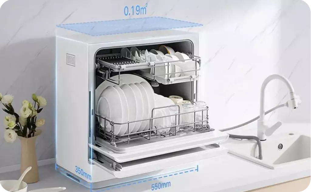 Посудомоечная машина Xiaomi Mijia Smart Desktop Dishwasher S1 (QMDW0501M) 5 Sets - фото 2 Посудомоечная машина Xiaomi Mijia Smart Desktop Dishwasher S1 (QMDW0501M) 5 Sets - фото 2