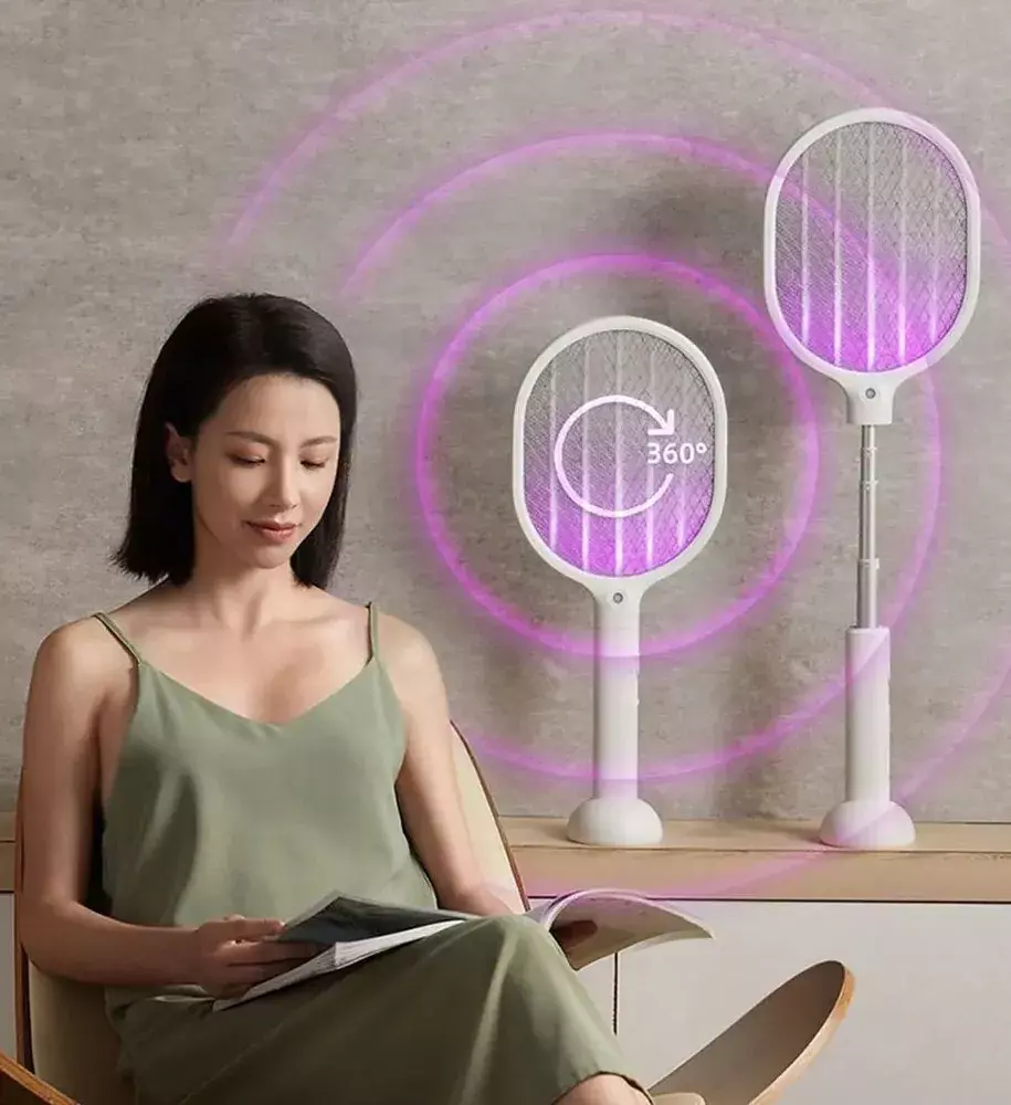 Электрическая мухобойка Qualitell Telescopic Electric Mosquito Swatter (ZSS220907) - фото 4 Электрическая мухобойка Qualitell Telescopic Electric Mosquito Swatter (ZSS220907) - фото 4