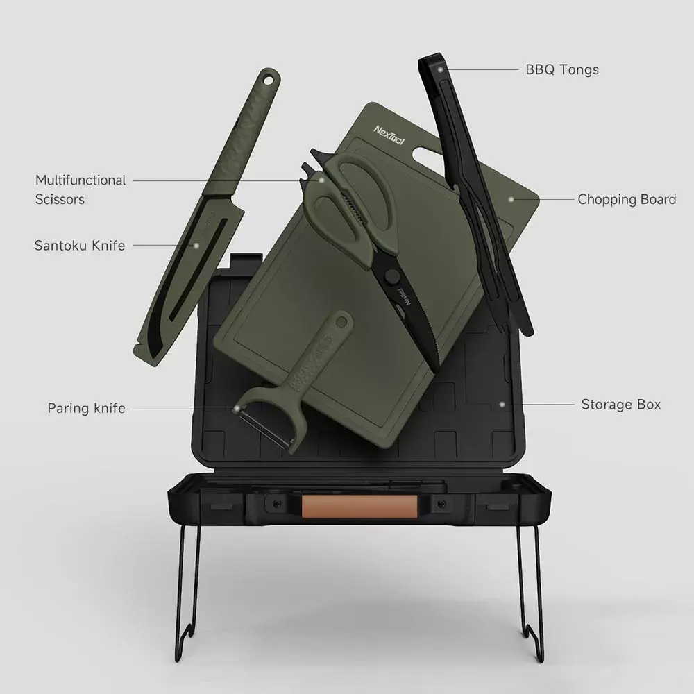 Набор приборов для барбекю Xiaomi Nextool Barbecue Tool Set 6 в 1 (NE20261) - фото 3 Набор приборов для барбекю Xiaomi Nextool Barbecue Tool Set 6 в 1 (NE20261) - фото 3