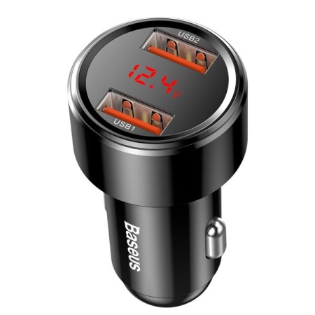 Автомобильное зарядное устройство Baseus Dual QC 45W Black (Черный)
