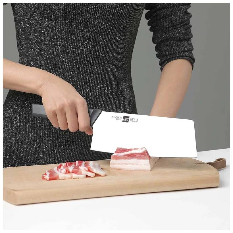 Набор HuoHou Fire Kitchen Steel Knife Set (4 ножа и ножницы с подставкой) (HU0057) Black (Черный) CN