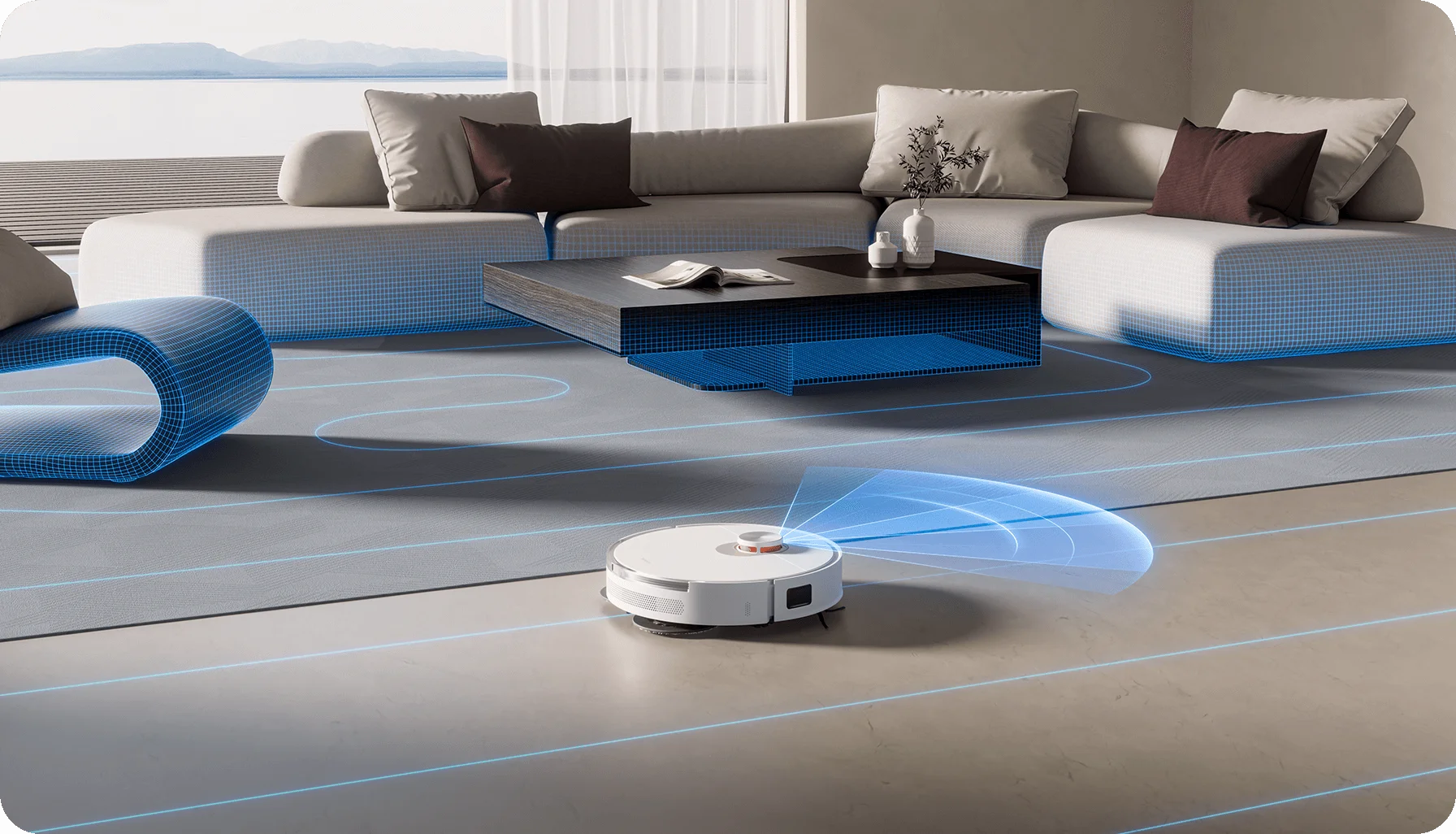Робот-пылесос Xiaomi Robot Vacuum S20 Plus (B108GL) White (Белый) Global Version