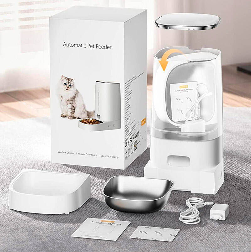 Автокормушка для животных Xiaomi Rojeco 4L Automatic Pet Feeder WIFI Version Single Bowl White (Белый)