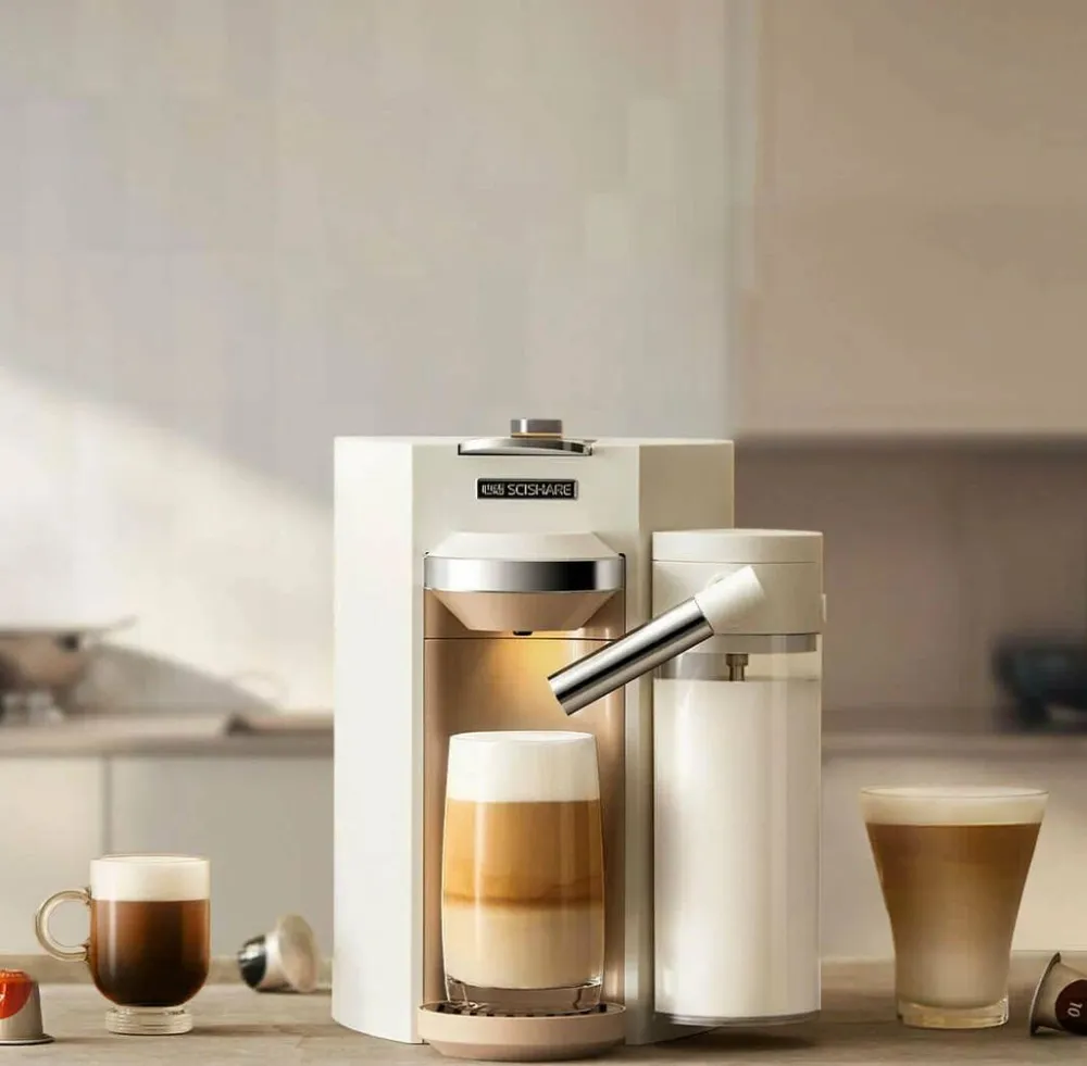 Кофемашина капсульная Scishare Capsule Coffee Machine 1.7L (S1205) White (Белый)