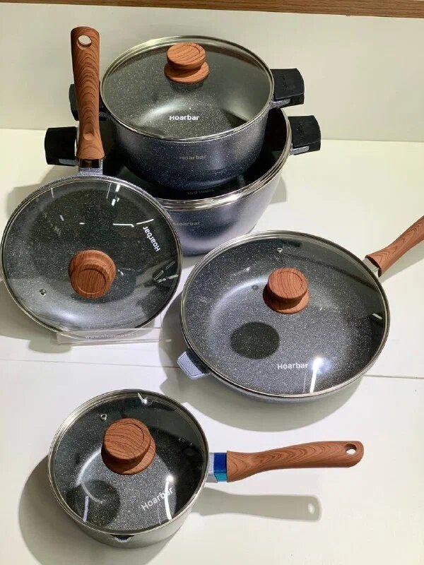 Кастрюля Hoarbar Casserole 20CM (A0320A) Gray (Серый)