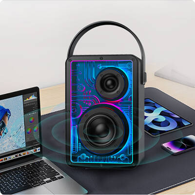 Колонка Xiaomi BINNIFA Portable Atmosphere Light Bluetooth Audio Single Unit (R12) Black (Черный)