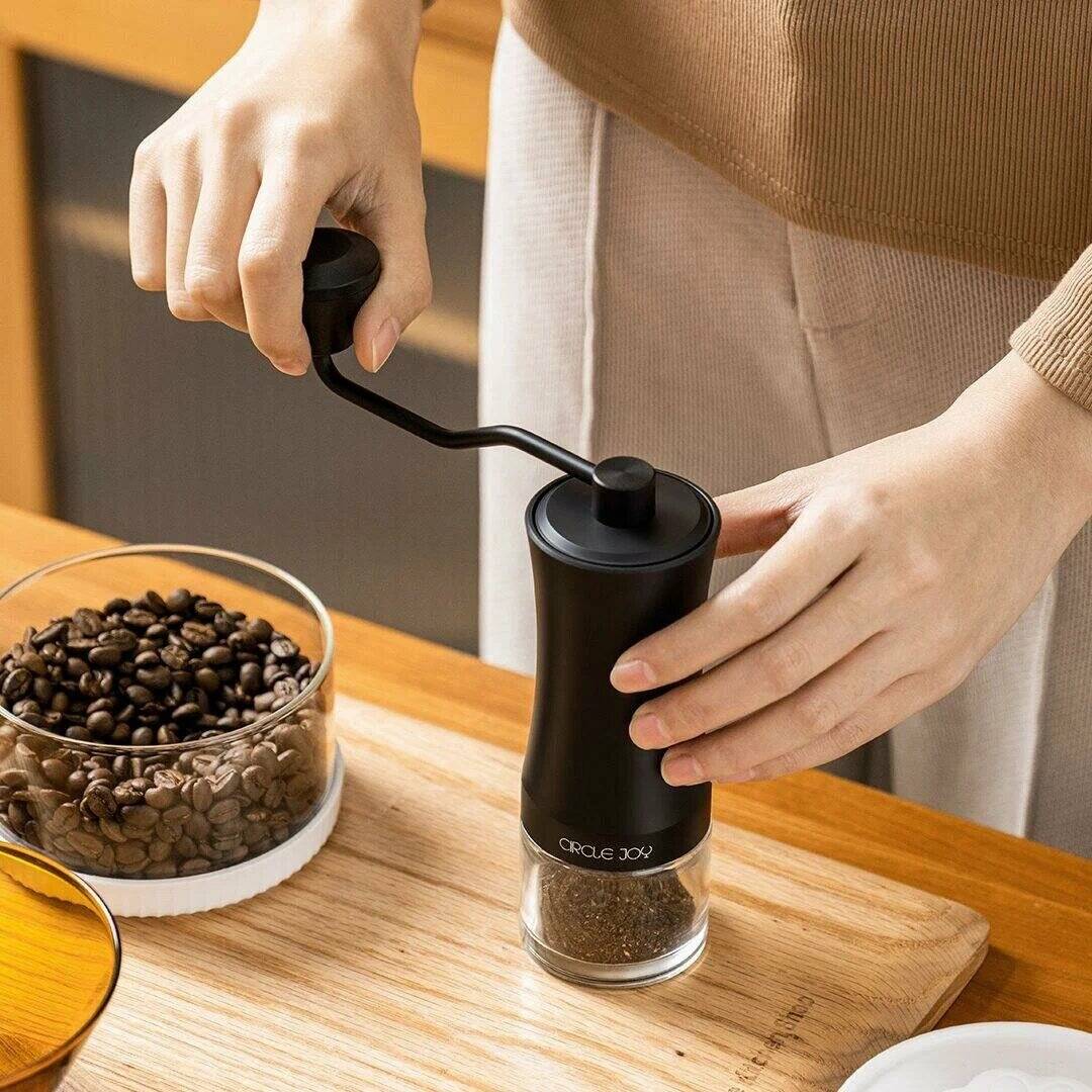 Кофемолка ручная Circle Joy Hand Coffee Grinder (CJ-CF17-B) Black (Черный) Кофемолка ручная Circle Joy Hand Coffee Grinder (CJ-CF17-B) Black (Черный)