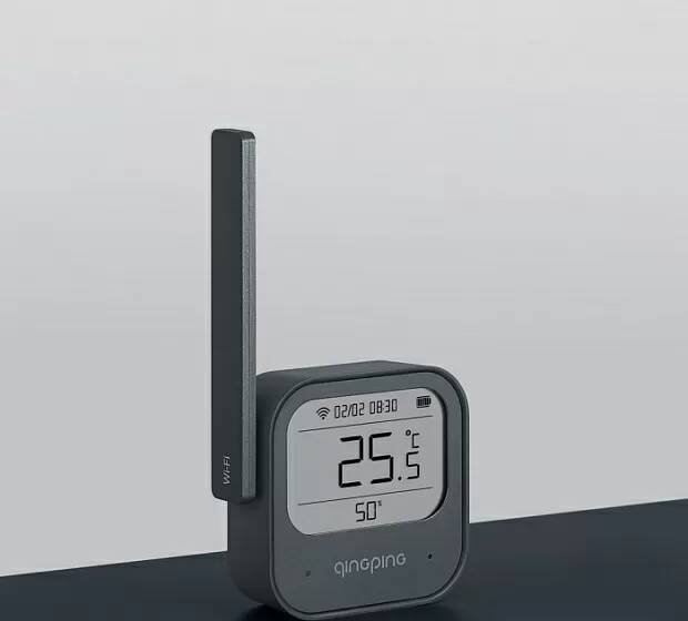 Метеостанция Qingping Temp & RH Monitor Pro E WiFi Version (CGF1W) Gray (Серый)