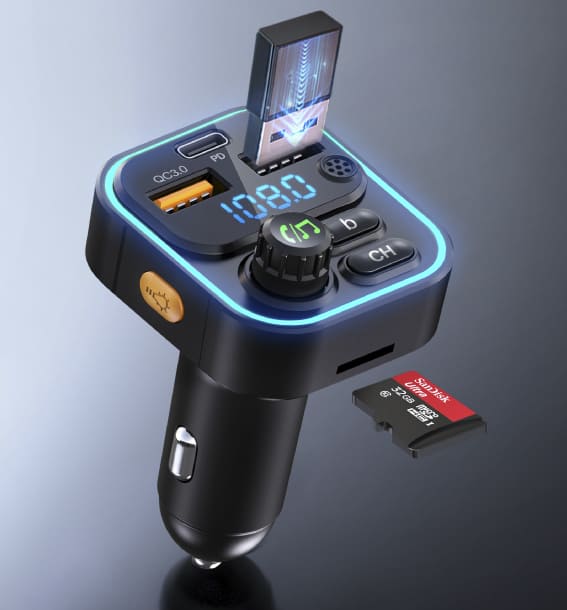 Автомобильное зарядное устройство WEKOME MP3 WP-C52 Black (Черный)