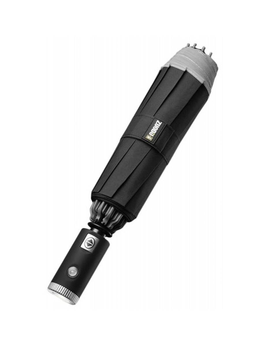 Зонт с фонариком Zuodu Reverse Folding Umbrella Black (Черный) Зонт с фонариком Zuodu Reverse Folding Umbrella Black (Черный)