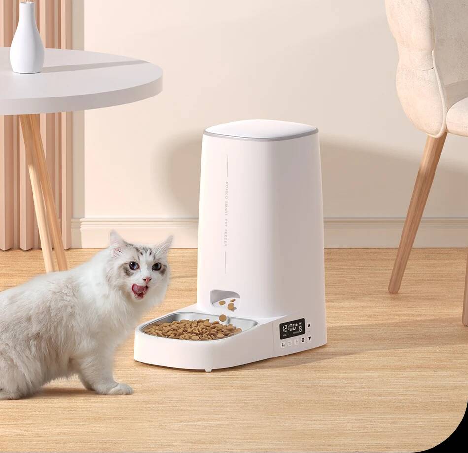 Автокормушка для животных Xiaomi Rojeco 4L Automatic Pet Feeder WIFI Version Single Bowl White (Белый)