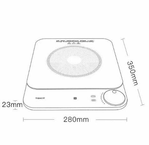 Индукционная плита Tokit Cooker Grapefruit (TCL030-3C) Pink (Розовый)