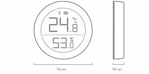 Метеостанция Xiaomi ClearGrass Bluetooth Thermometer Lite (CDGK2) White (Белый) CN
