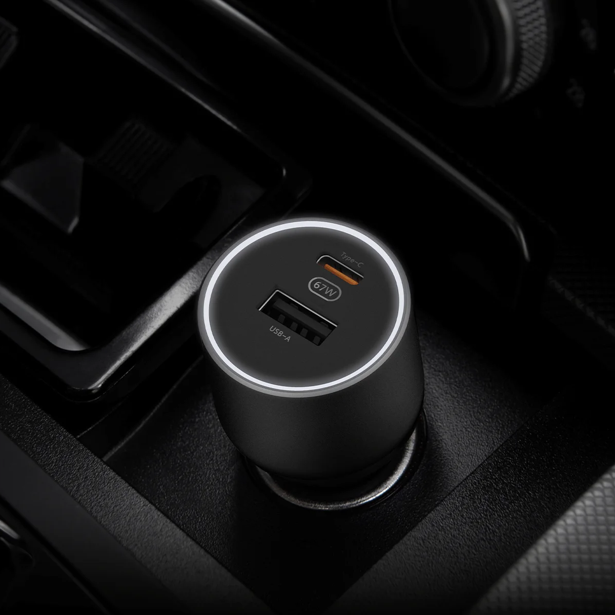 Автомобильное зарядное устройство Xiaomi Car Charger 1A1C 67W (USB-A + Type-C) Black (Черный)