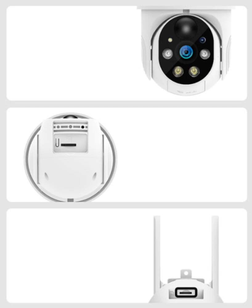 IP камера XiaoVV Solar Powered Outdoor PTZ Camera P6 Pro Wi-Fi (XVV-1120S-P6-WIFI) White (Белый) EU