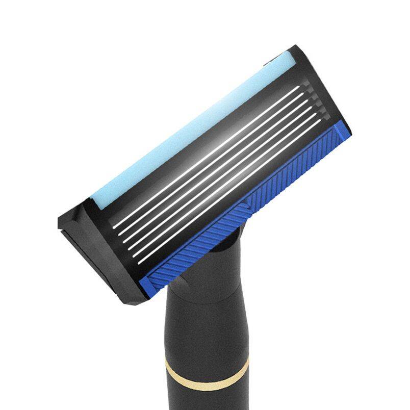 Набор для бритья Xiaomi Mijia Lemon Razor H300-6 (3 кассеты + пена) Black (Черный)