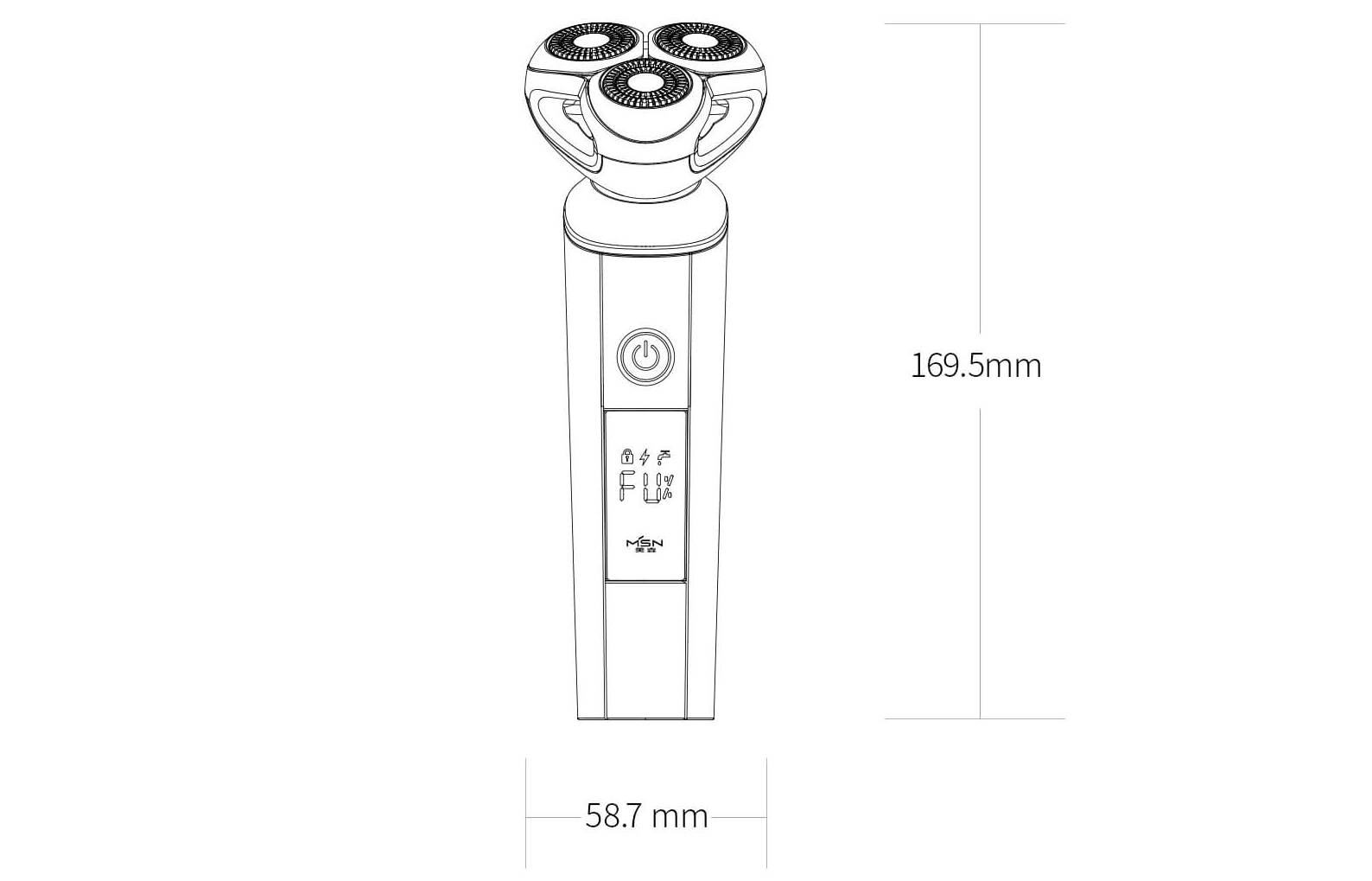 Электробритва Xiaomi MSN Three Blade Razor M3 Black (Черный)