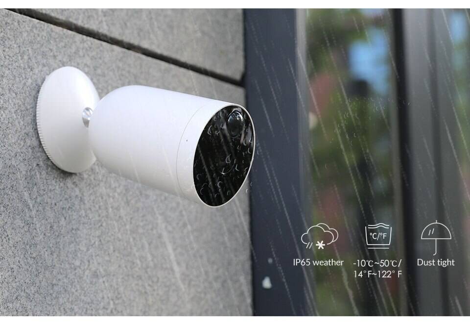 IP камера Xiaomi Yi Kami Wire-Free Outdoor Camera (W102) White (Белый)