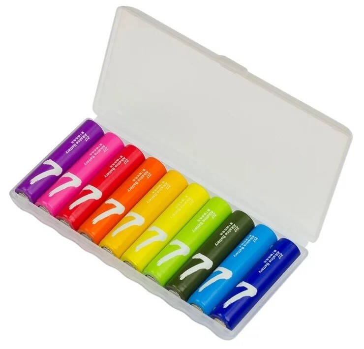 Батарейки Xiaomi ZMI Rainbow Zi7 AAA LR03 (10 шт) Color (Цветной)