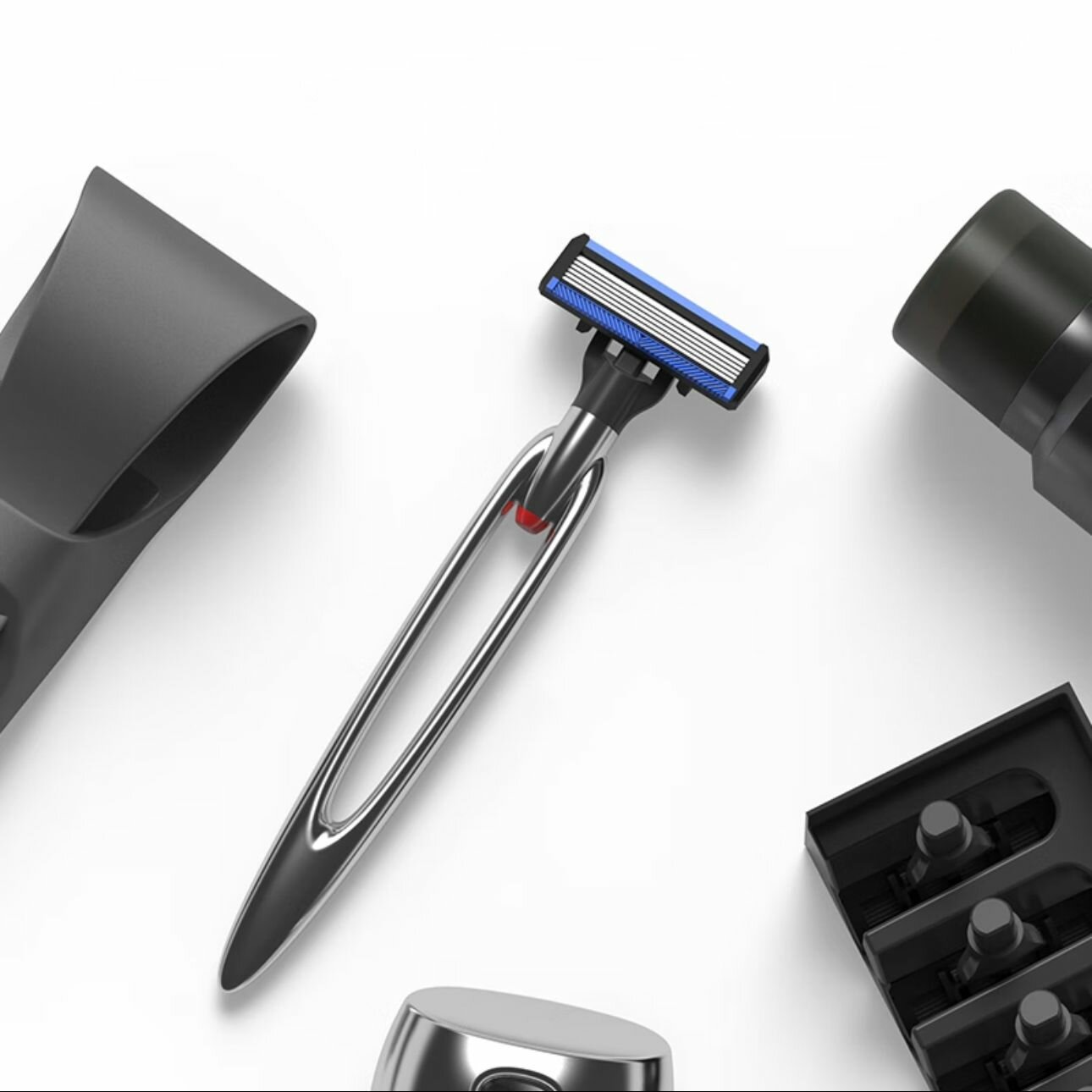 Набор для бритья Xiaomi Mijia Lemon Razor H200-9 Black (Черный)
