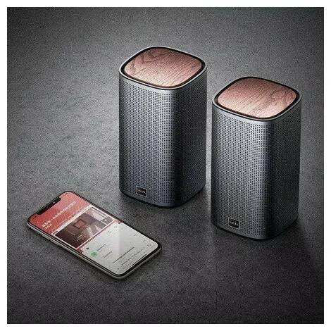 Колонки портативные Xiaomi BINNIFA Desktop Computer Stereo Bluetooth Speaker Play 2D Gray (Серый)