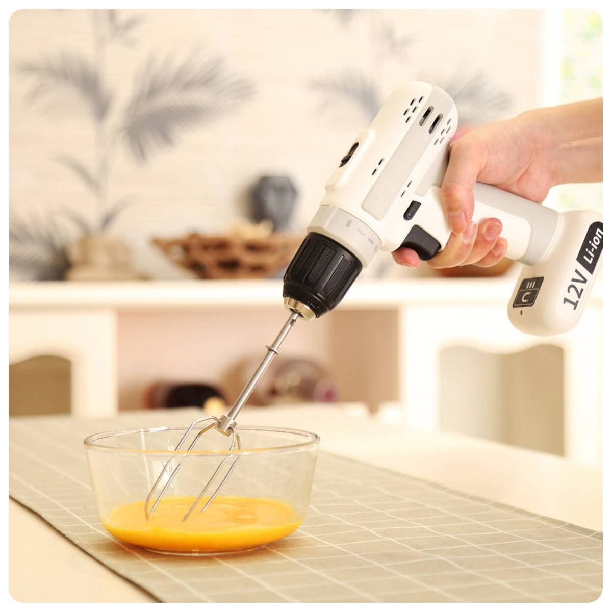Аккумуляторная дрель-шуруповерт MarsWorker 12V Lithium Drill (MSID1202-02) White (Белый)