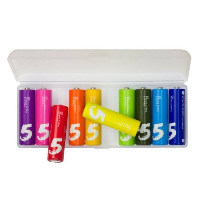 Батарейки Xiaomi ZMI Rainbow Zi5 AA LR06 (10 шт) Color (Цветной) Батарейки Xiaomi ZMI Rainbow Zi5 AA LR06 (10 шт) Color (Цветной)