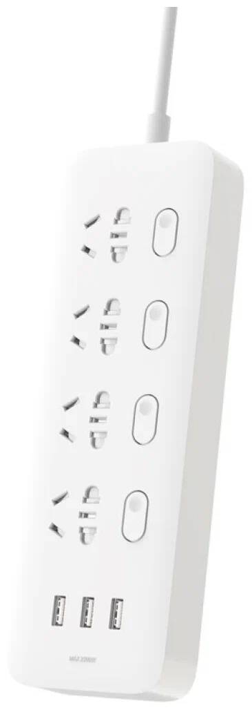 Удлинитель Xiaomi MiJia Intelligent Power Strip 4 (MJSWSKCXB-01QM) 1.8 м White (Белый)